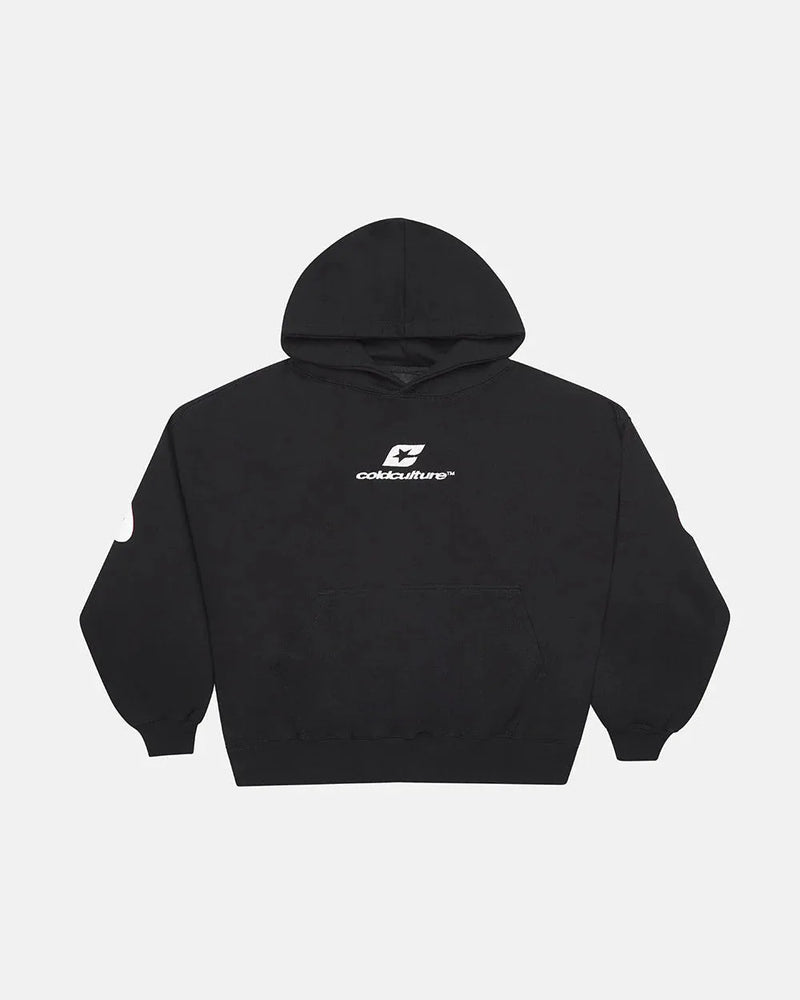 CURVED HOODIE BLACK