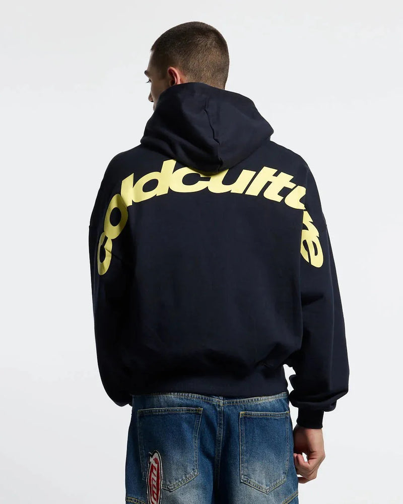 CURVED HOODIE MIDNIGHT BLUE