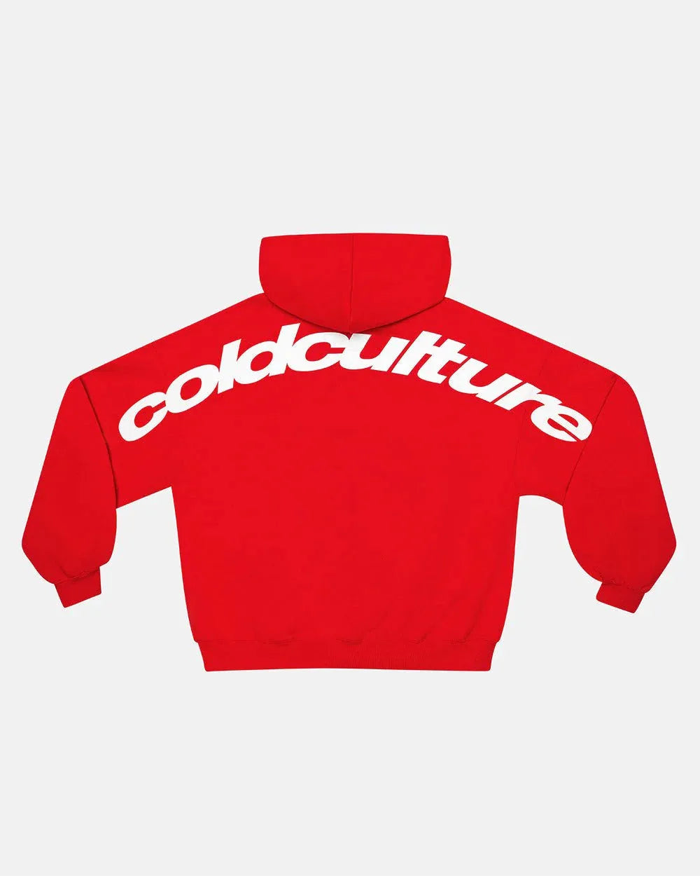 CURVED HOODIE RED