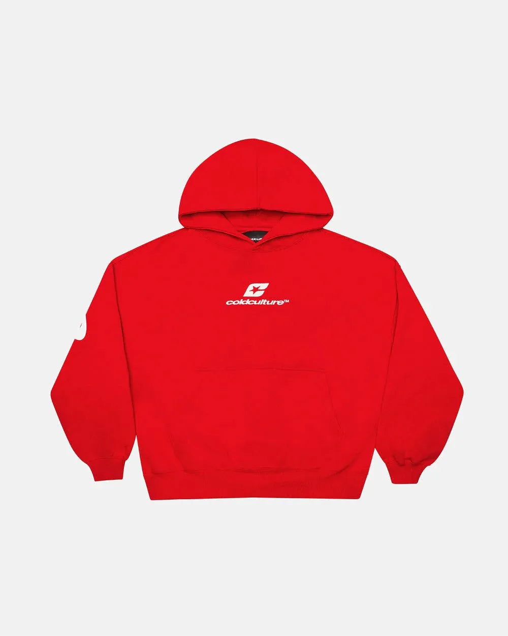 CURVED HOODIE RED