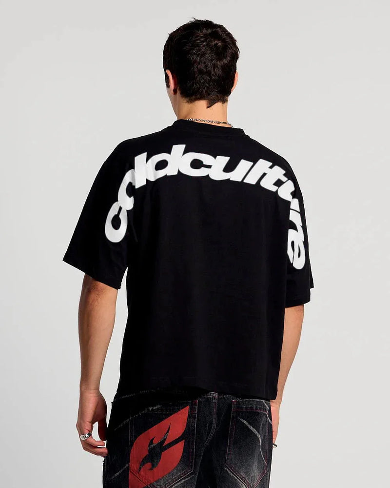CURVED TEE BLACK