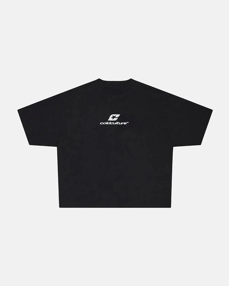 CURVED TEE BLACK