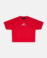 CURVED TEE RACING RED
