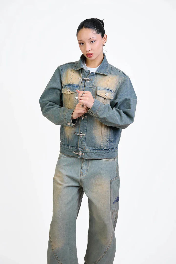 DENIM JACKET "TREBOL" JAPO SWING LIGHT BLUE DESSERT