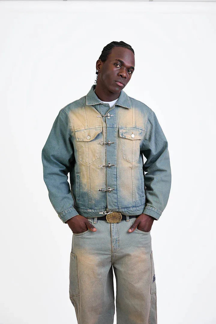 DENIM JACKET "TREBOL" JAPO SWING LIGHT BLUE DESSERT