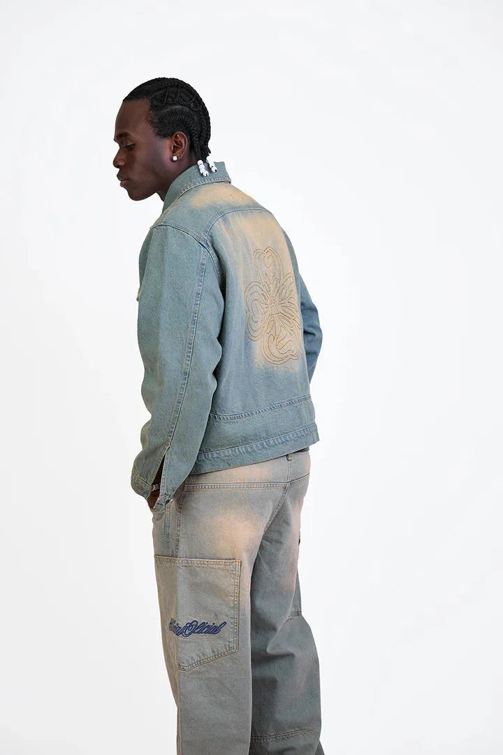DENIM JACKET "TREBOL" JAPO SWING LIGHT BLUE DESSERT