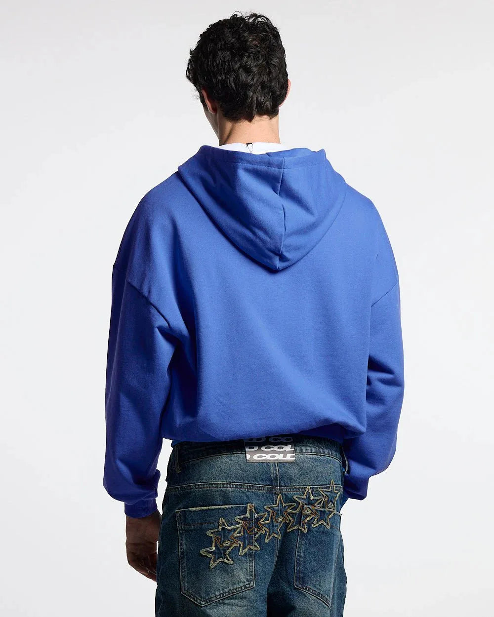DRIVEN ZIP HOODIE BLUE & WHITE