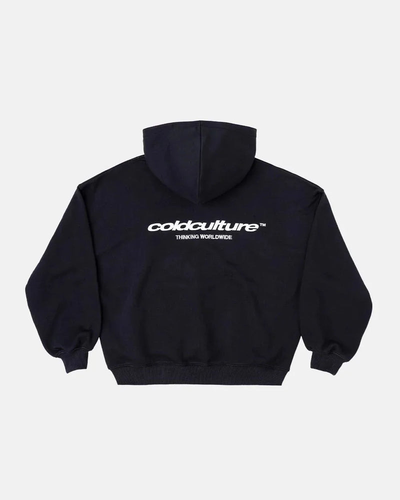ESSENTIAL ZIP HOODIE BLACK