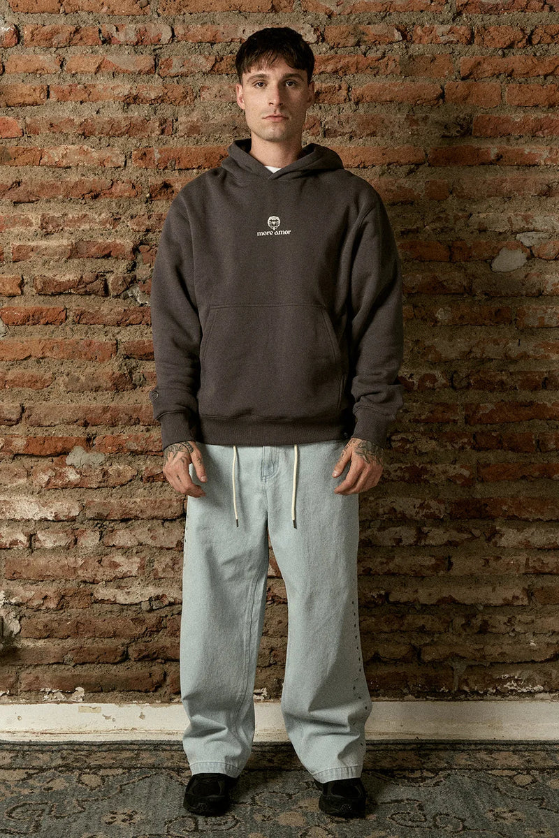 Hoodie Cute Flowers Gray Animalita | More Amor