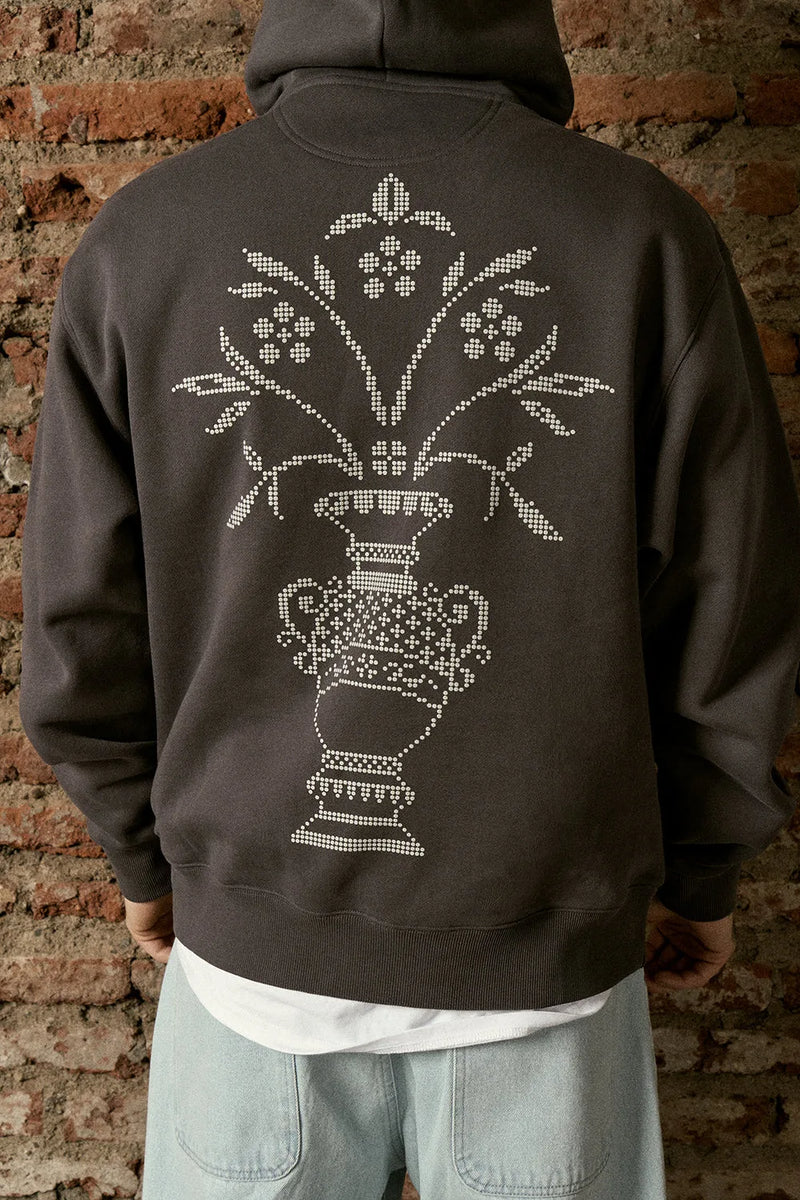 Hoodie Cute Flowers Gray Animalita | More Amor