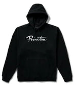 Hoodie New script heather Black