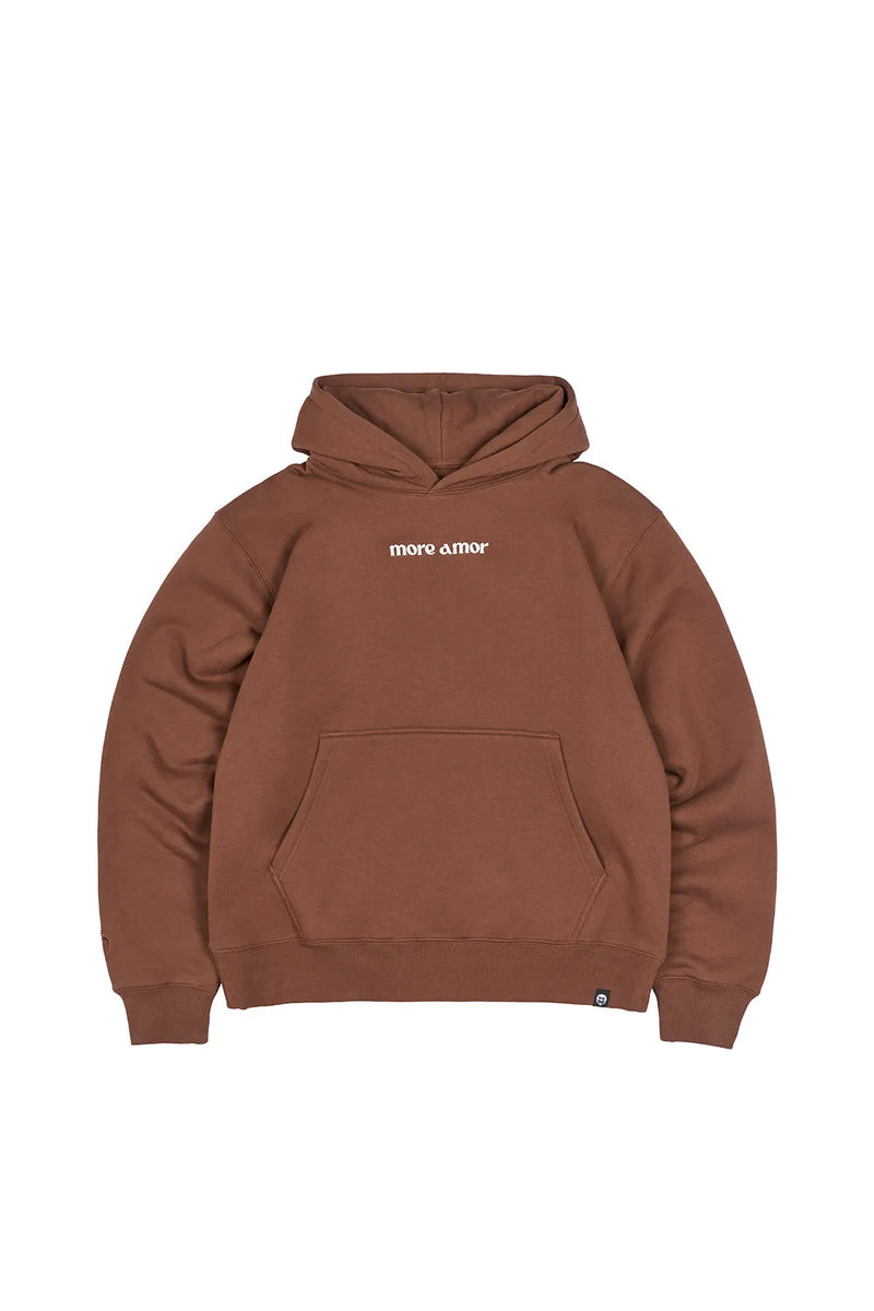 Hoodie Written Brown | More Amor