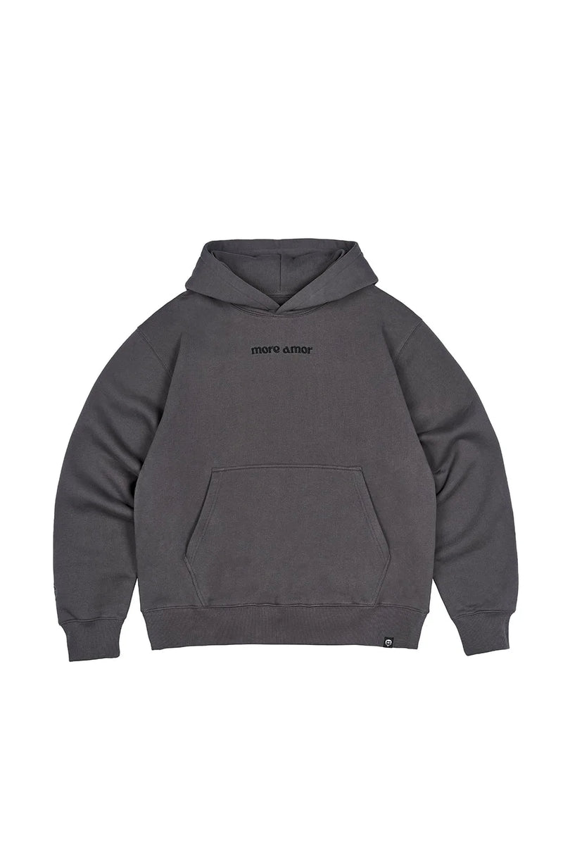 Hoodie Written Gray | More Amor