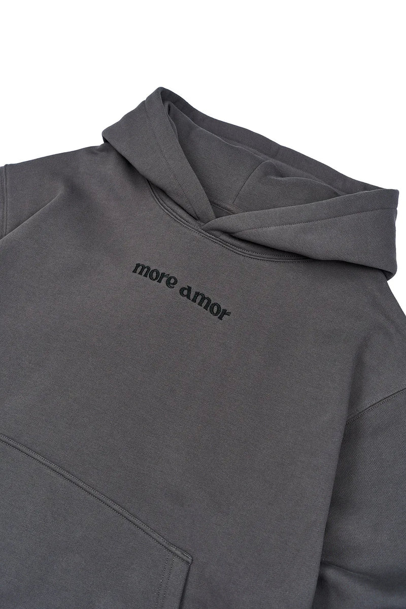 Hoodie Written Gray | More Amor