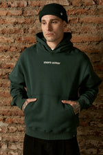 Hoodie Written Green | More Amor