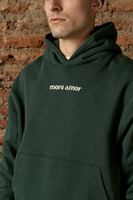 Hoodie Written Green | More Amor