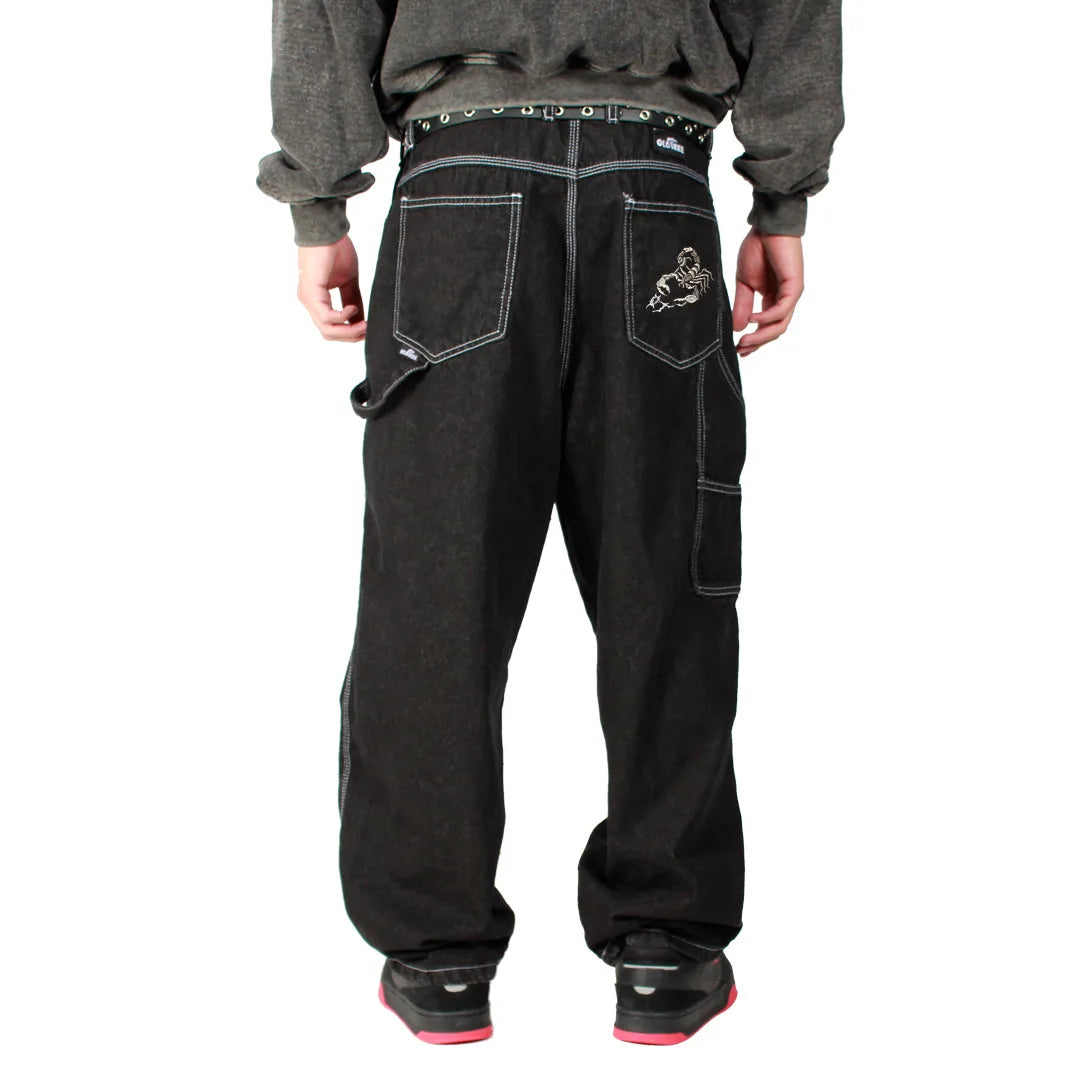 Jeans Carpenter Baggy Negro Silver Scorpion Old Tree