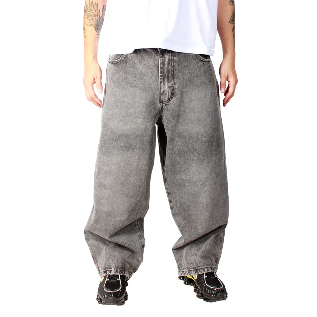 JEANS EXTRA BAGGY FOCALIZADO ACID WASH ECLIPSE