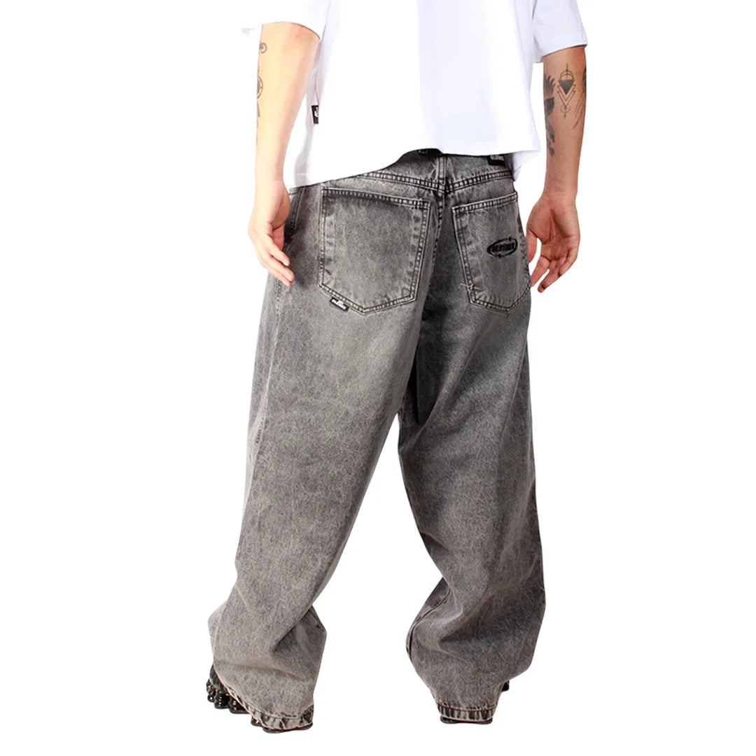 JEANS EXTRA BAGGY FOCALIZADO ACID WASH ECLIPSE