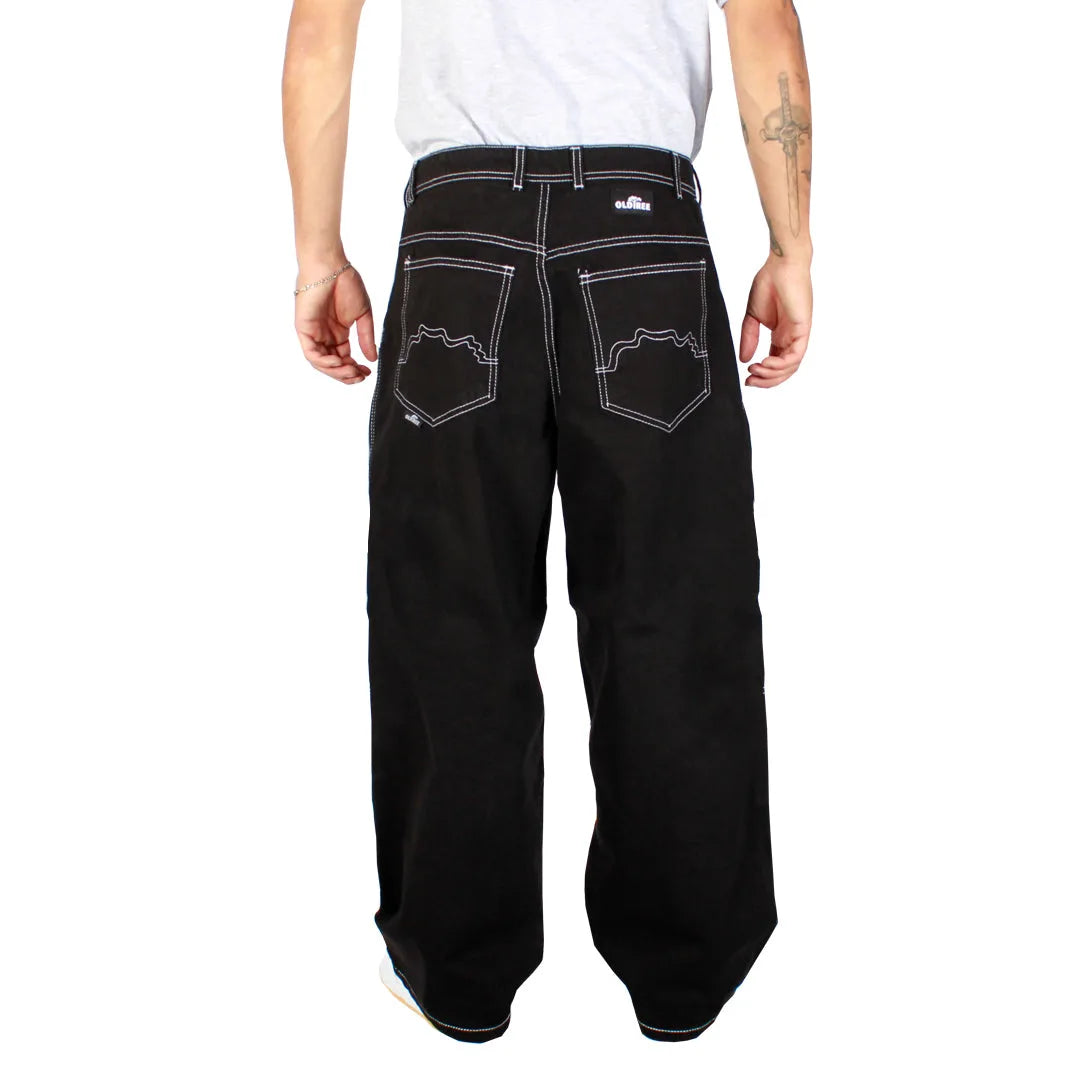 Jeans Extra Baggy Negro Contrast Classic Old Tree