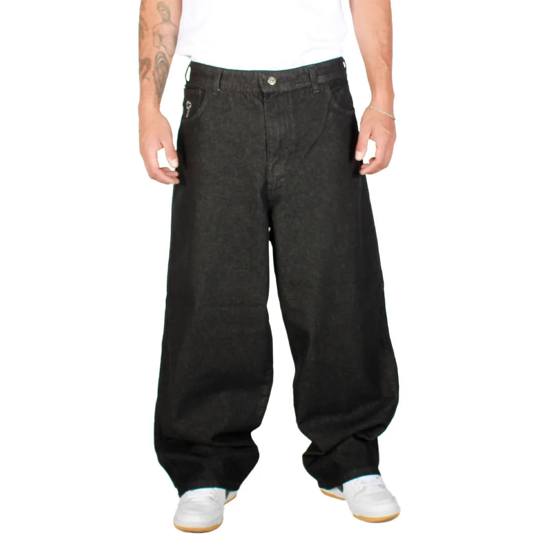 Jeans Extra Baggy Negro Silver Stars Old Tree