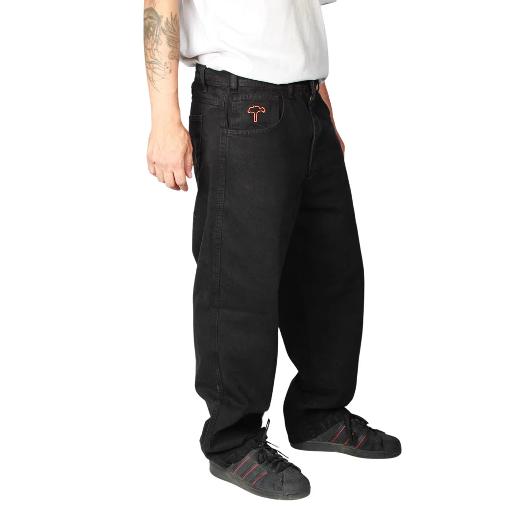 Jeans Regular Negro Trunk