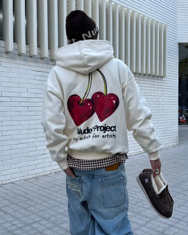 Juicy Cherry Hoodie Marshmallow