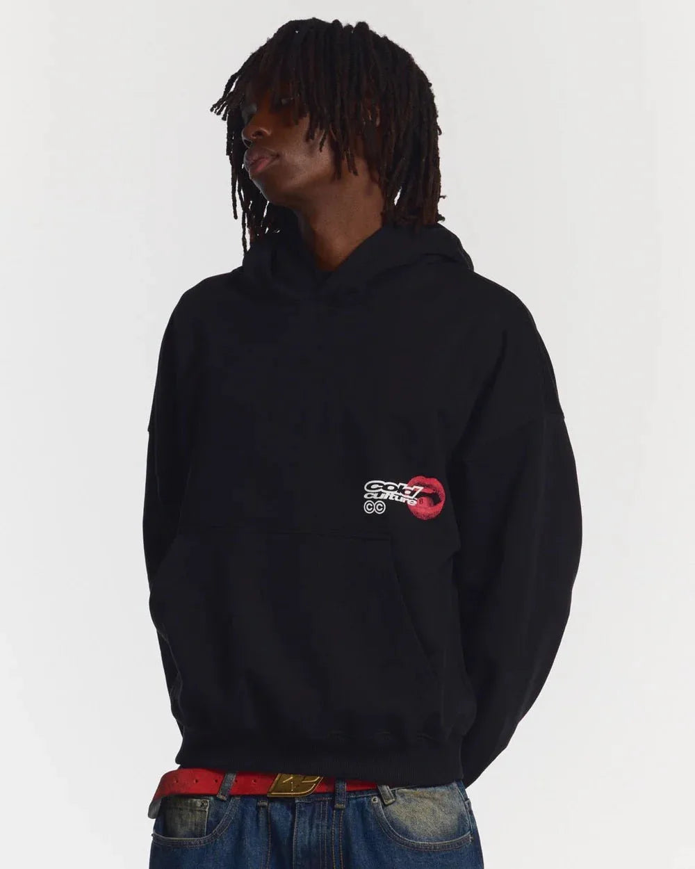 LIP COMBO HOODIE BLACK