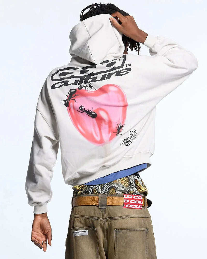 LOLLIPOP HOODIE LIGHT GREY