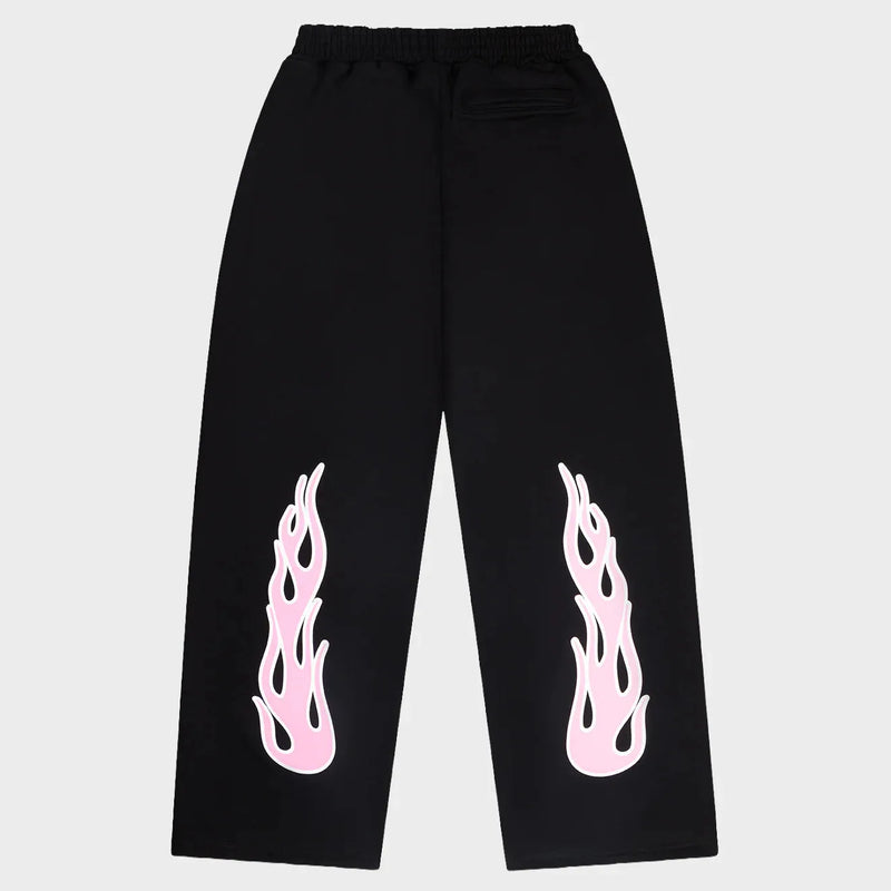 Nubaru Racing Flames Sweatpants