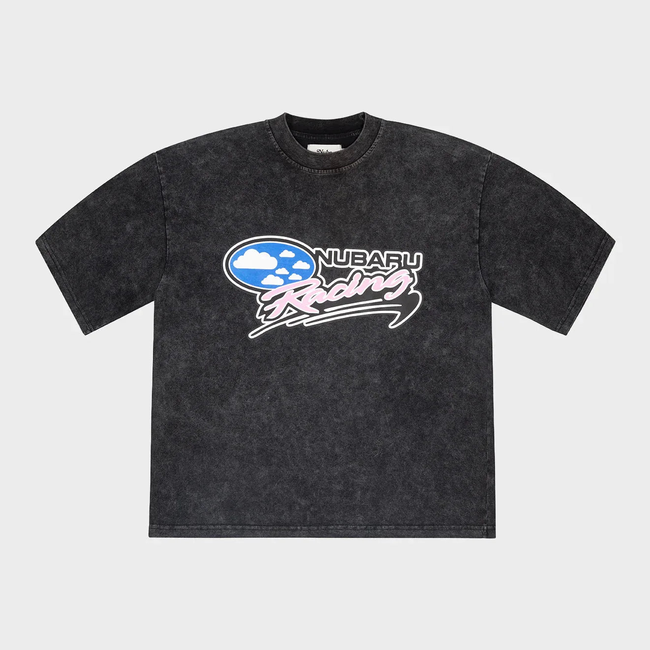 Nubaru Racing Washed Black Tee