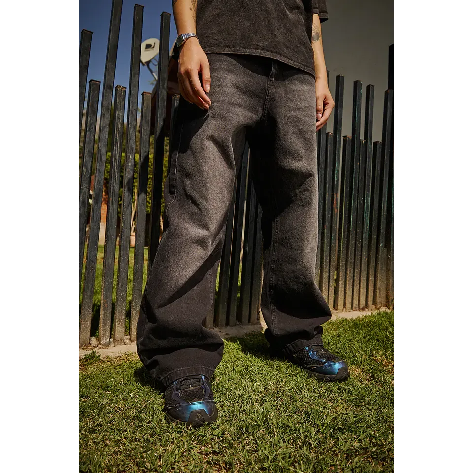 PANTALON BAGGY "TREBOL" FOCUS BLACK