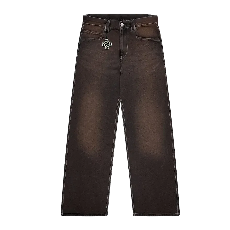 PANTALON BAGGY "TREBOL" SEAMS FADE DESSERT