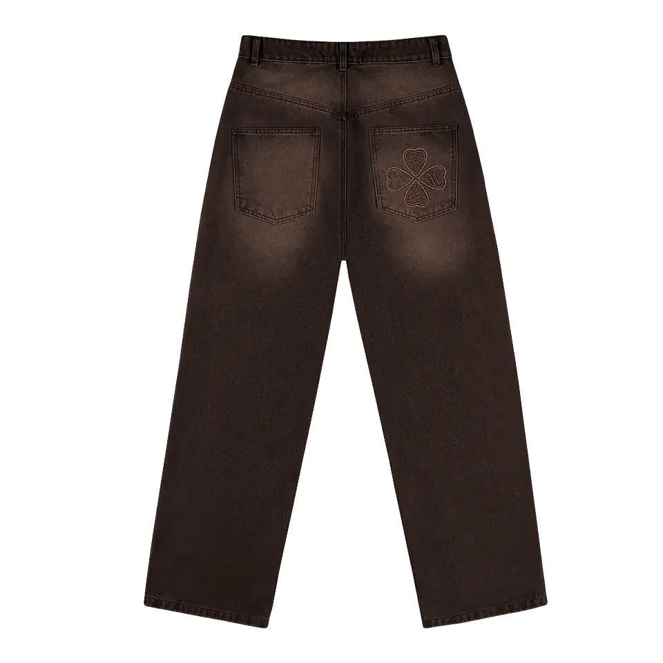 PANTALON BAGGY "TREBOL" SEAMS FADE DESSERT