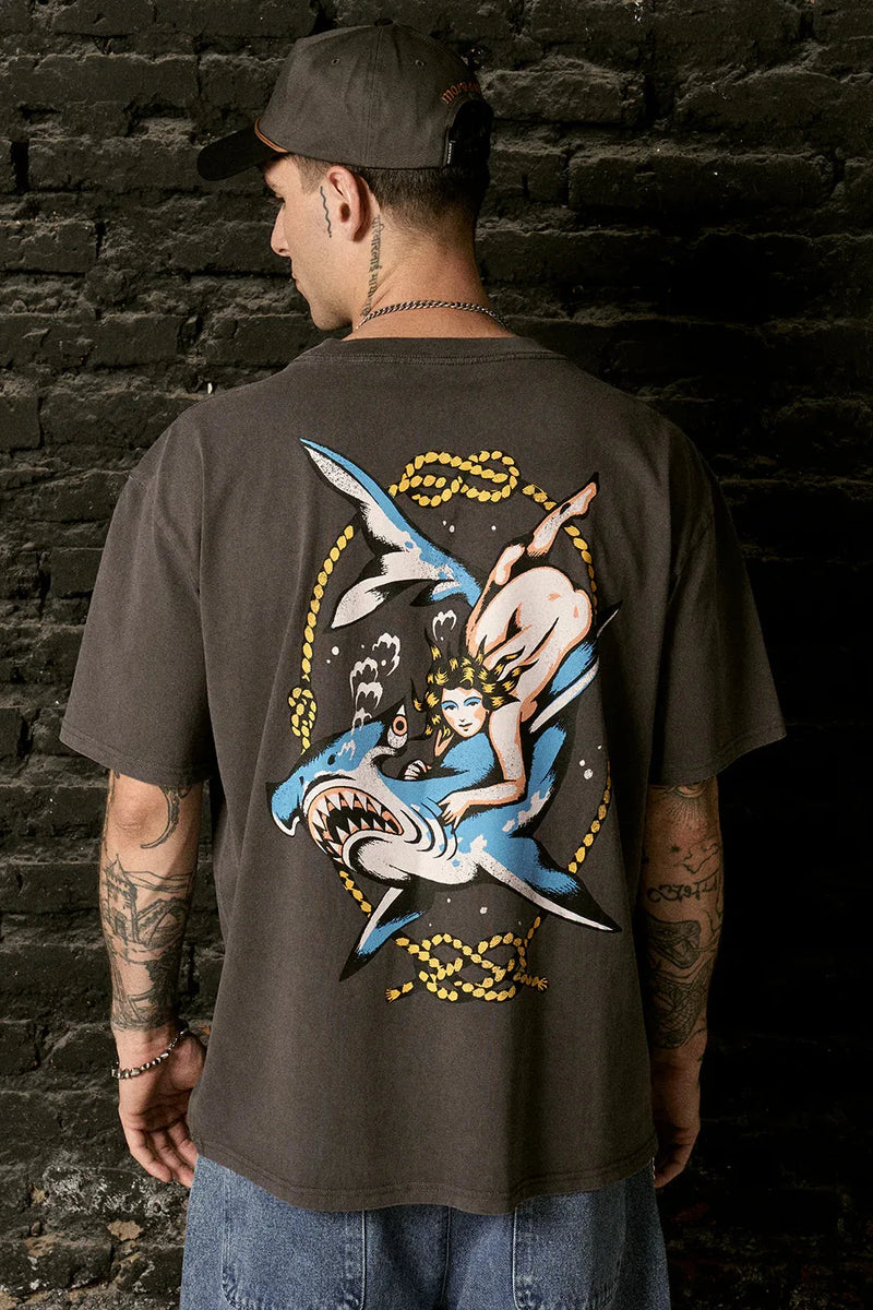 Polera Hammerhead Shark Gris | Jose Prieto
