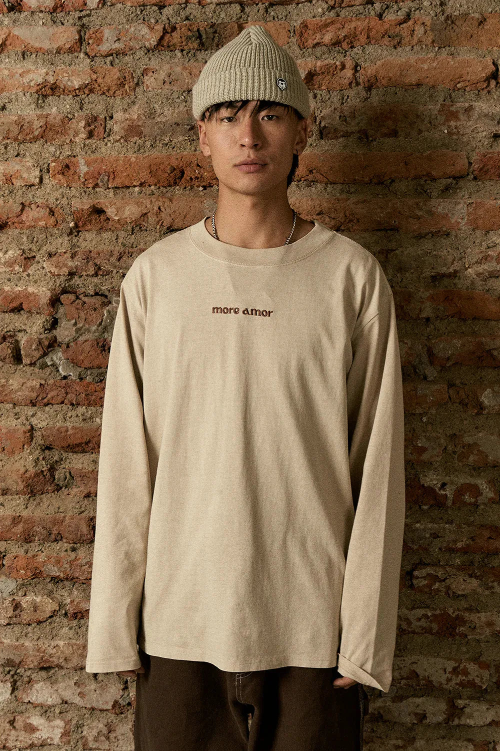 Polera ML Golden Tiger Ecru | Andres Cruces