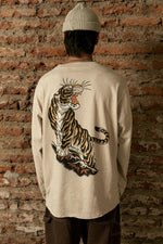 Polera ML Golden Tiger Ecru | Andres Cruces