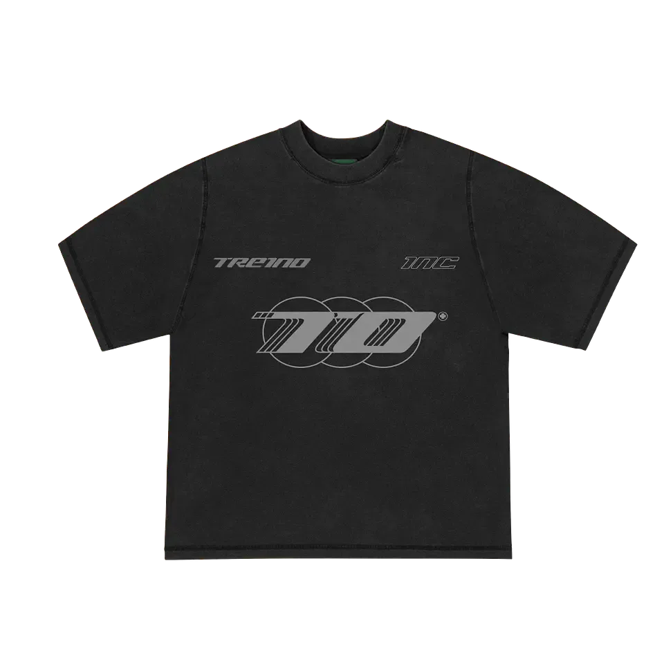 POLERA OVERSIZE "RIVELAZIONE" STONE WASH CHROME