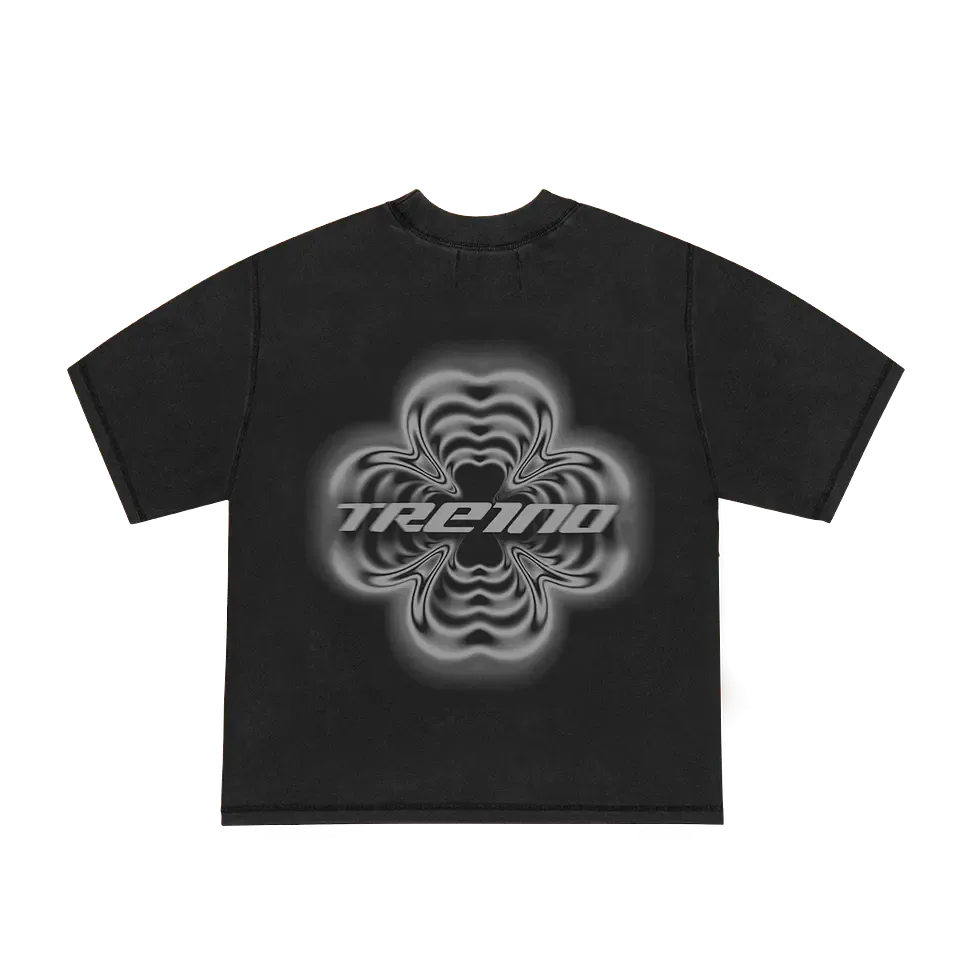 POLERA OVERSIZE "RIVELAZIONE" STONE WASH CHROME