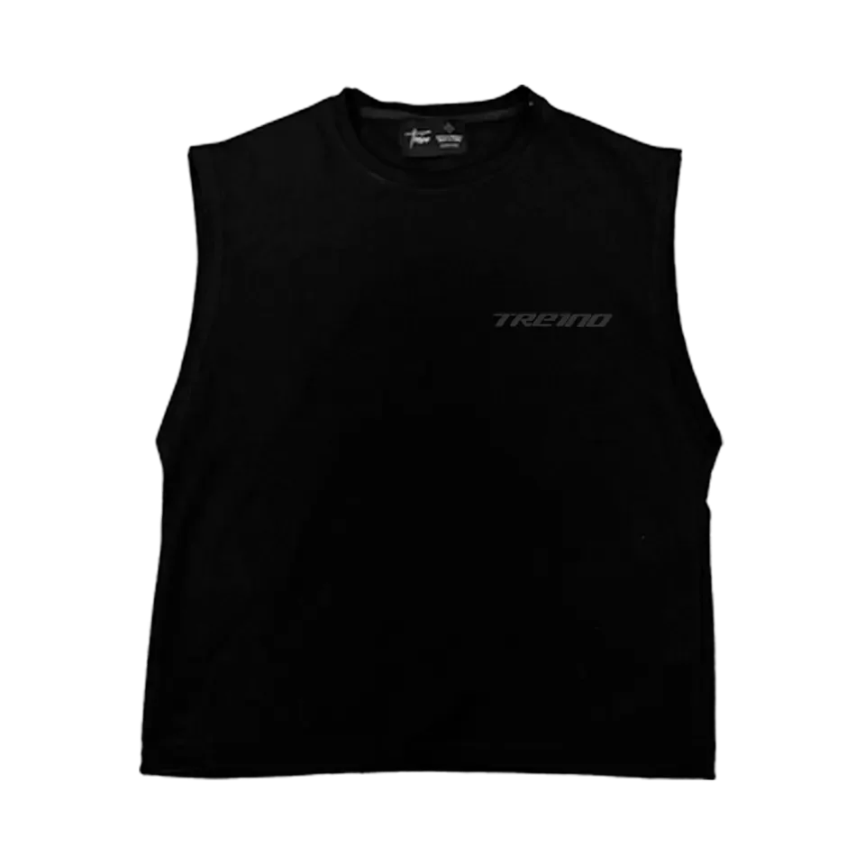 POLERA SIN MANGAS "RIVELAZIONE" NEGRA
