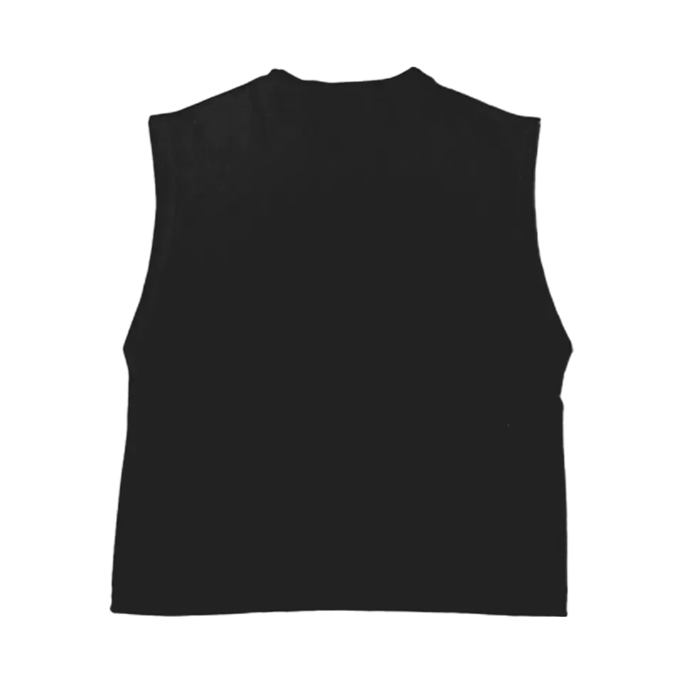 POLERA SIN MANGAS "RIVELAZIONE" NEGRA