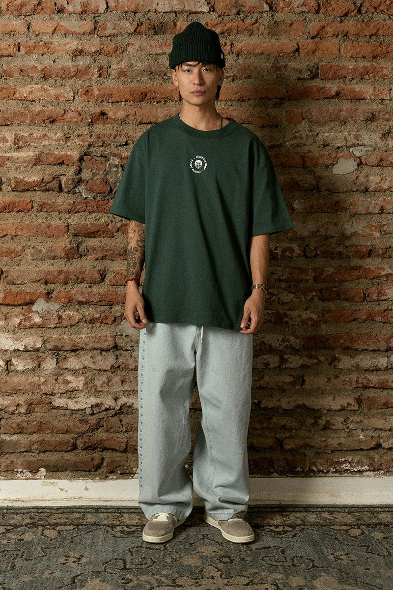 Polera Swan Stamp Verde Hombre | DimeDarko