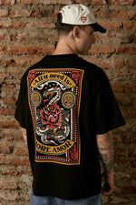 Polera Tarot Snake Negra | Ecto