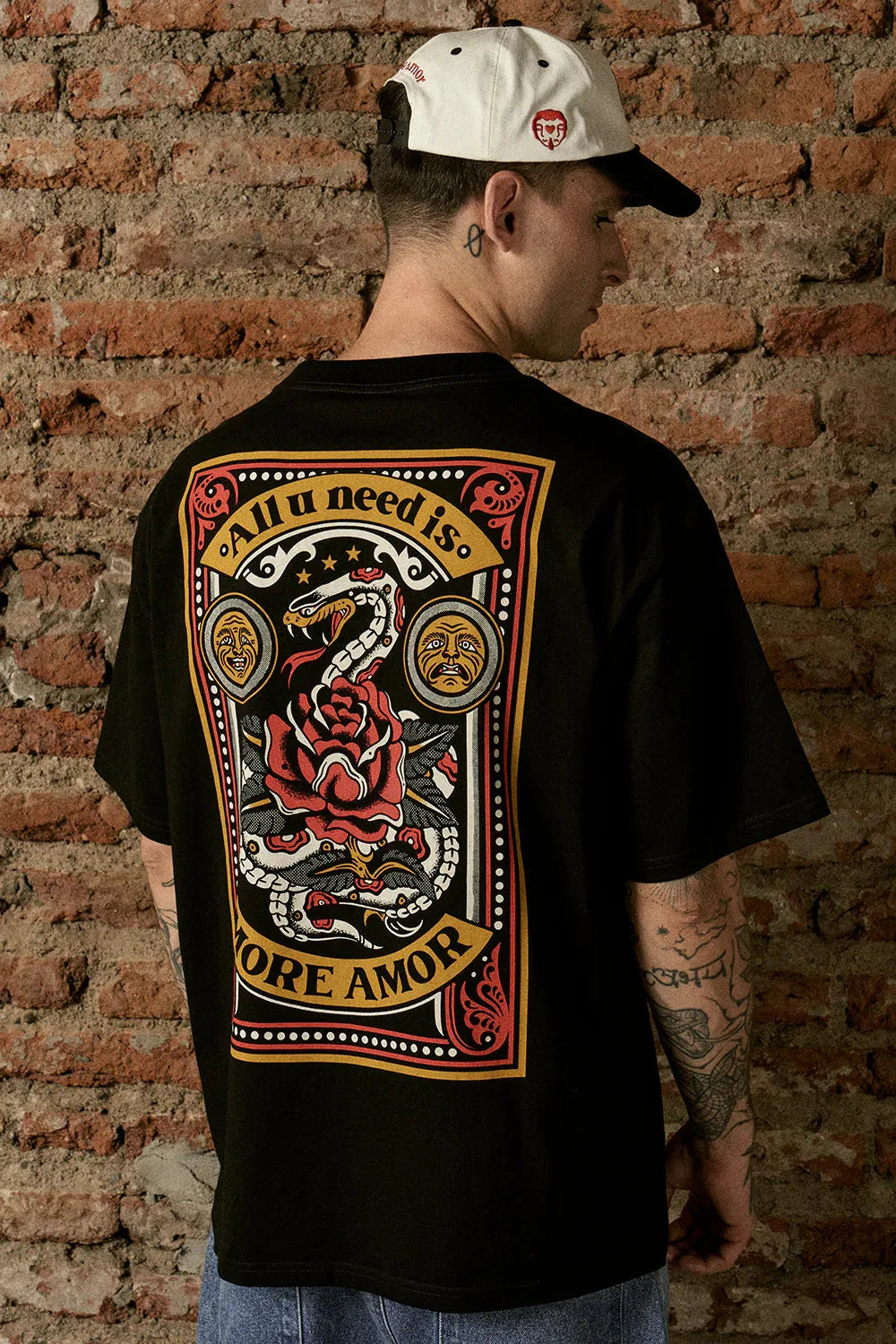 Polera Tarot Snake Negra | Ecto