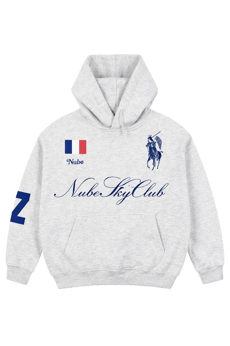 Poleron Nube Sky Club France Gris