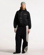 SCUBA ZIP HOODIE GREY & BLACK