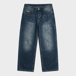 Small N Baggy Dark Blue Washed Jeans