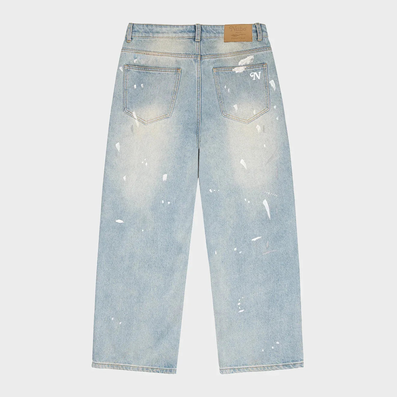 Small N Baggy Paint Splatter Jeans