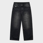 Small N Baggy Washed Black Jeans