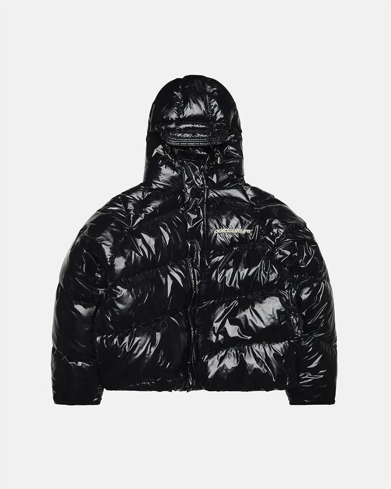SPIRAL PUFFER GLOSSY BLACK